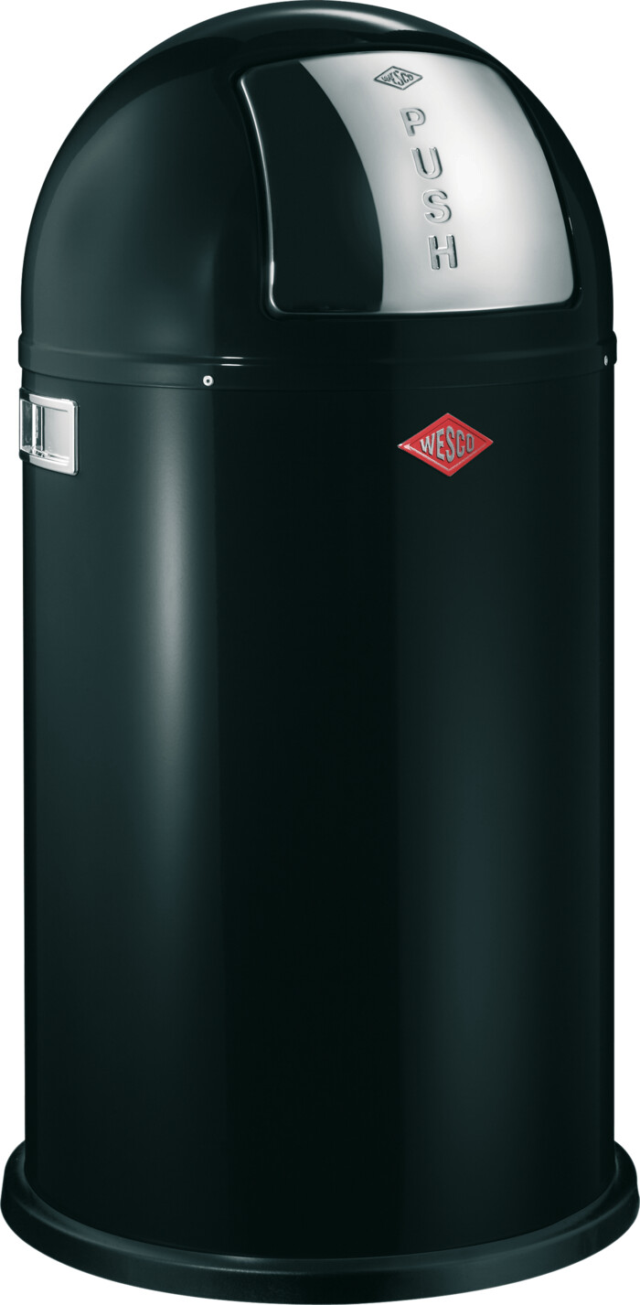 Wesco 50L Pushboy Bin Black