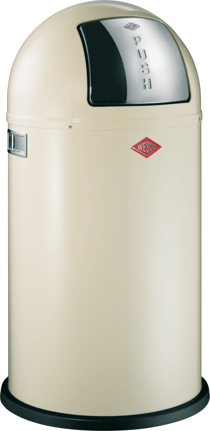 Wesco 50L Pushboy Bin Almond