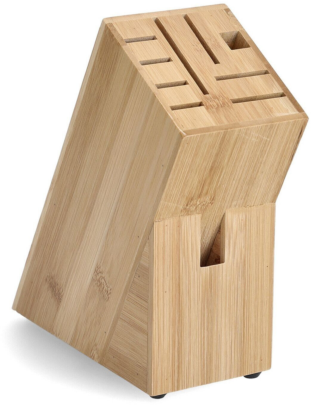Zeller Knife Block Bamboo (empty) (25319)