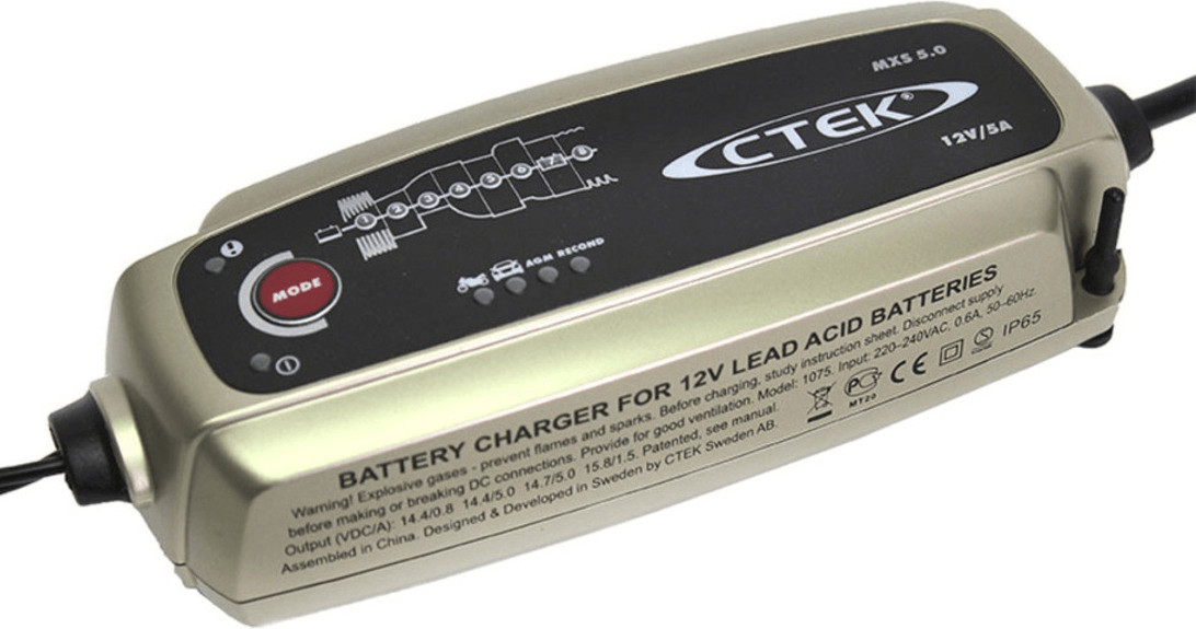CHARGEUR DE BATTERIE - 1 - CTEK - MXS 5.0 BATTERY CHARGER - EUROPE