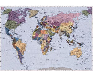 ab Komar € 4-tlg. x World Preisvergleich (270 Fototapete Map cm) bei 39,00 | 188