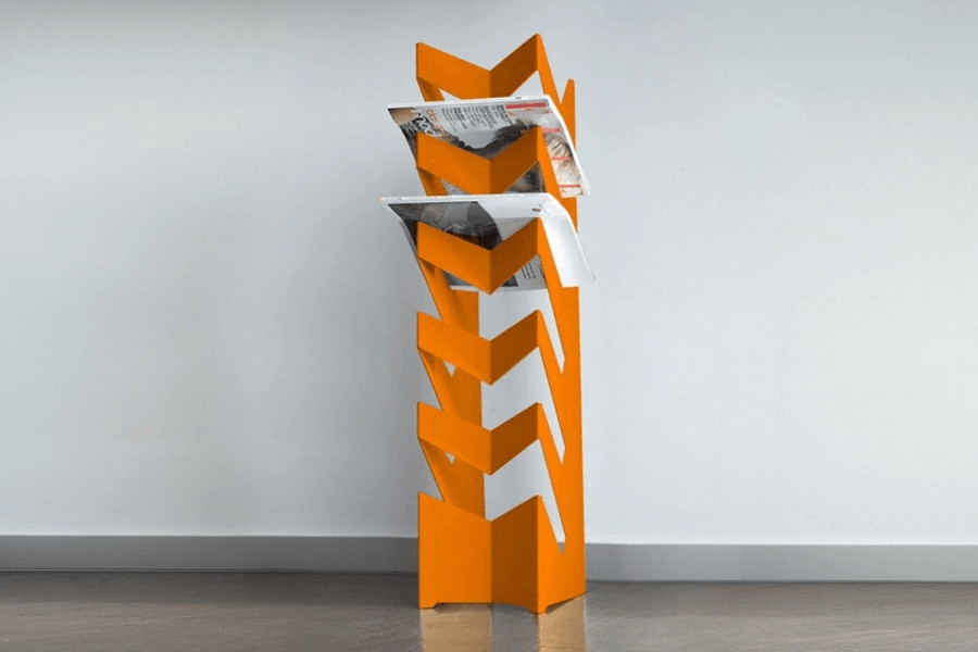 Radius Porte-revues au sol News orange