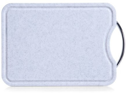 Zeller Chopping Board with Chrome Grip, 36x26cm