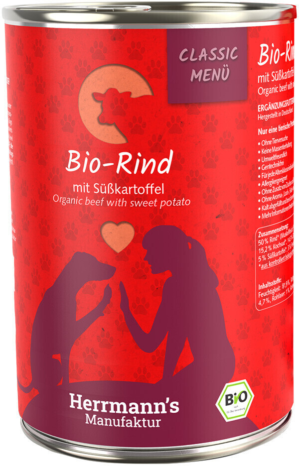 Hermanns Boeuf bio et patates douces (400 g)
