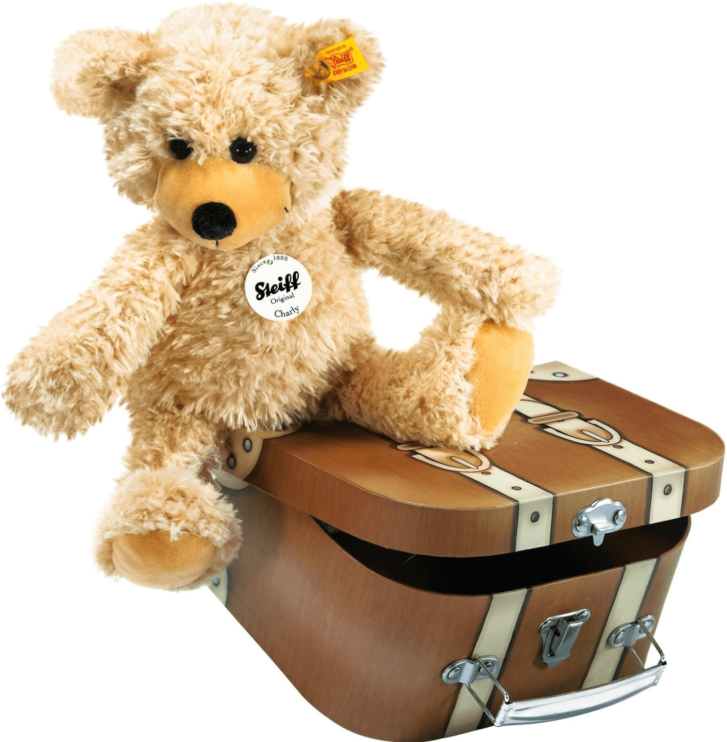 Steiff Ourson Charly beige avec coffre 30 cm (12938)