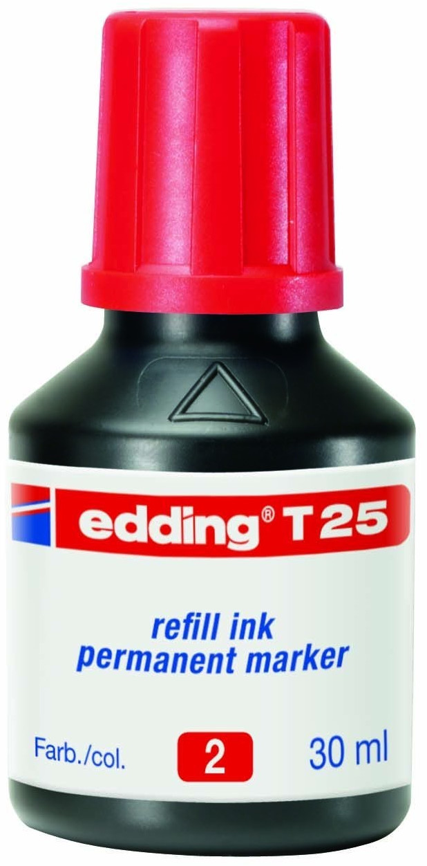 edding T 25 encre pour recharge rouge