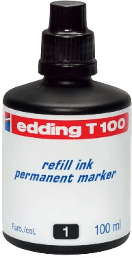edding Encre de remplacement T100-001 (noir)