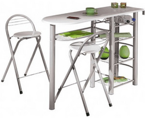 Inter Link Set Frida (bar + 2 tabourets)