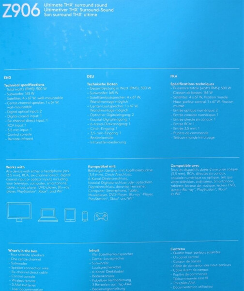 Logitech Z906, Bild 23