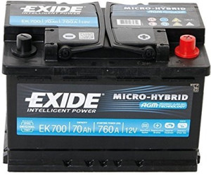 Autobatterie Exide EK800 AGM Start-Stop Starterbatterie - Batteriehandel &  Schmierstofftechnik