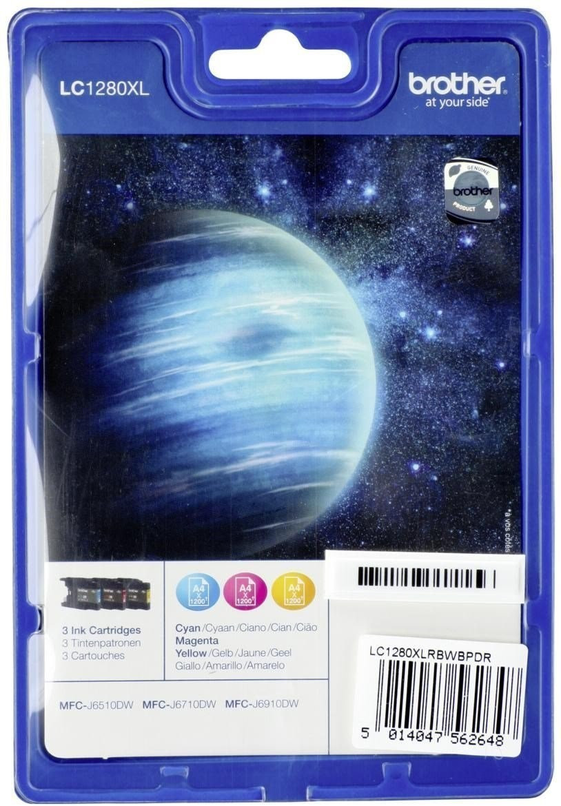 Brother LC-1280XL Multipack couleurs (LC1280XLRBWBPDR)
