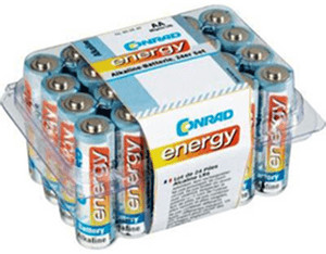 Conrad Energy 24x piles alcalines AA