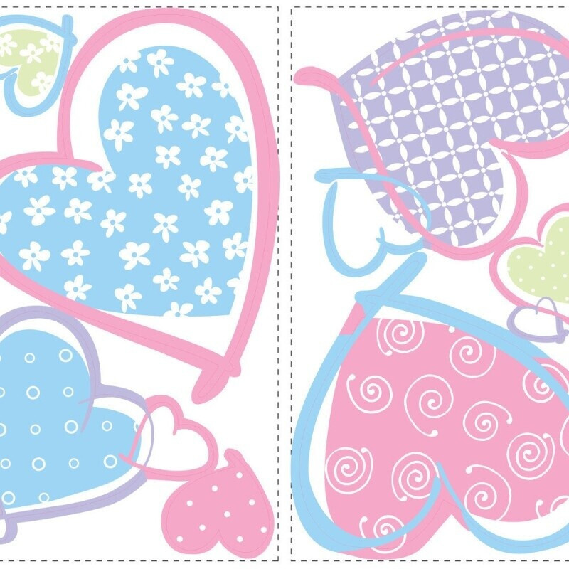RoomMates Hearts Wall Decals