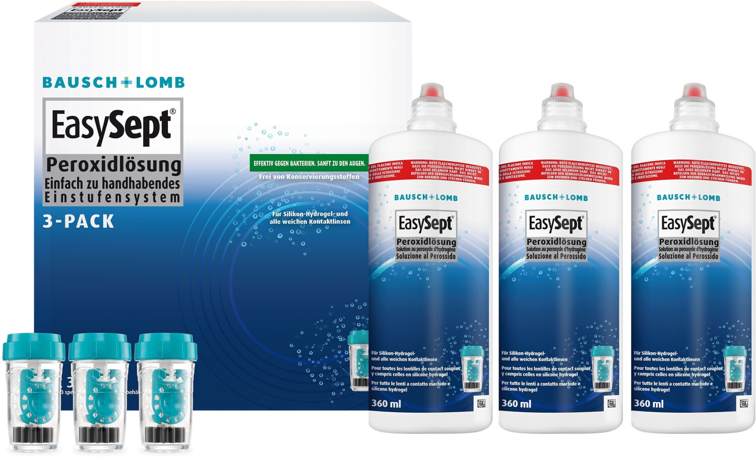 Bausch & Lomb EasySept (3 x 360ml)