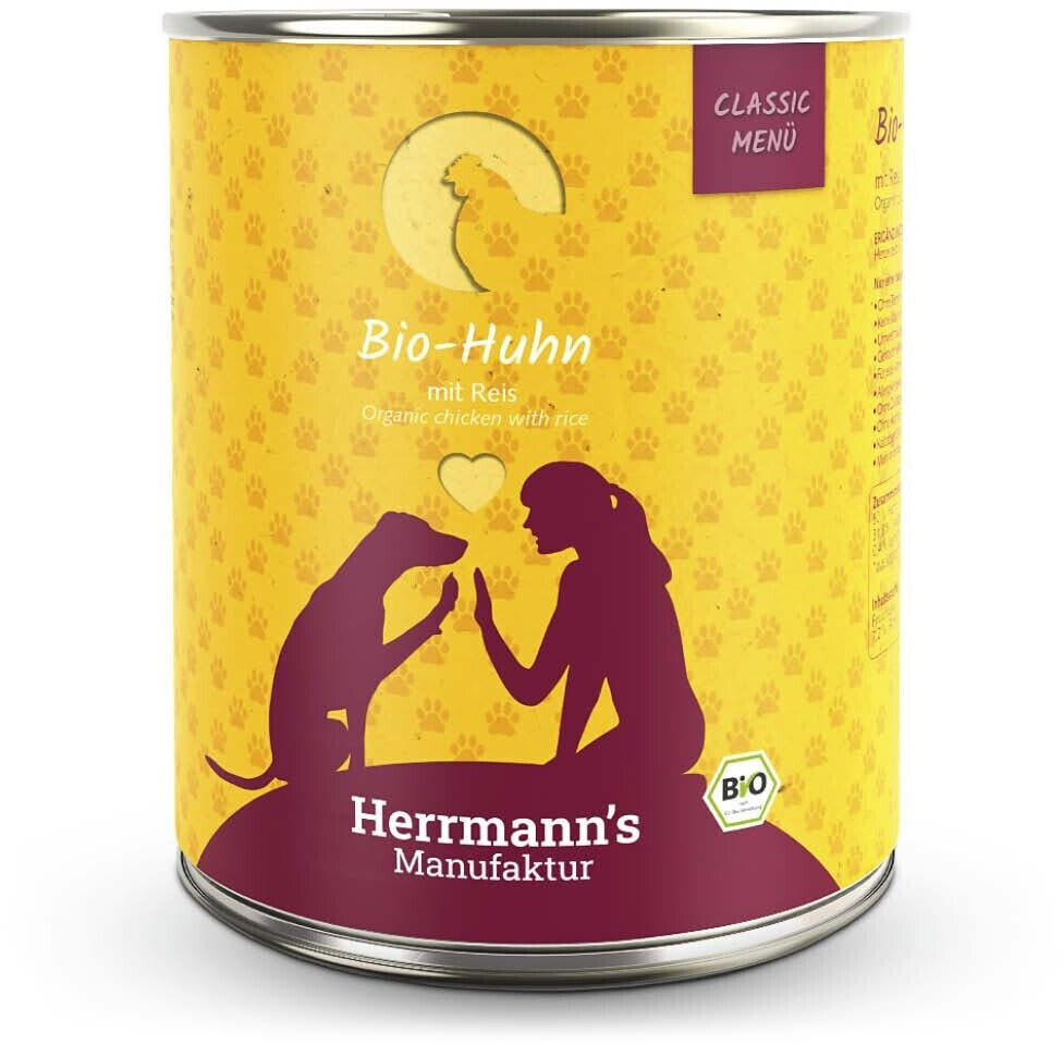 Herrmann's Poulet bio au riz & carottes (6x800g)