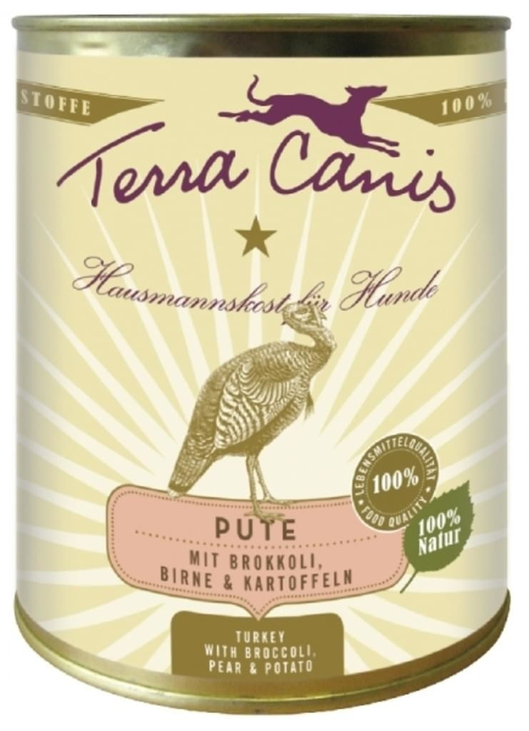Terra Canis Dinde, pommes de terre, légumes & poires (800 g)