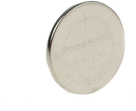 Panasonic CR1620 Pila botón de litio no-recargable, 3V, 75 mAh, Paquete de  1 unidad : : Electrónica