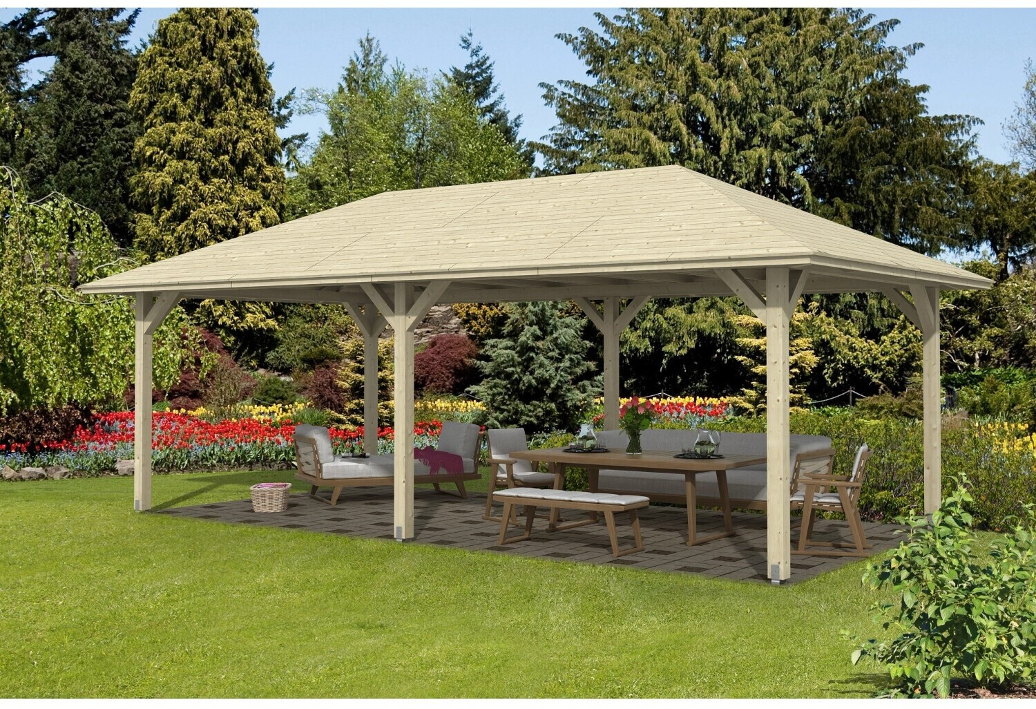 Skan Holz Orleans Rechteck-Pavillon Größe 2 ab 6.539,00