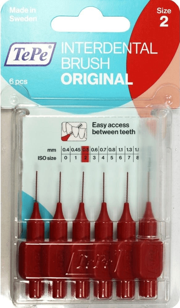 TePe Brossette interdentaire 0,5 mm rouge (6 pcs)