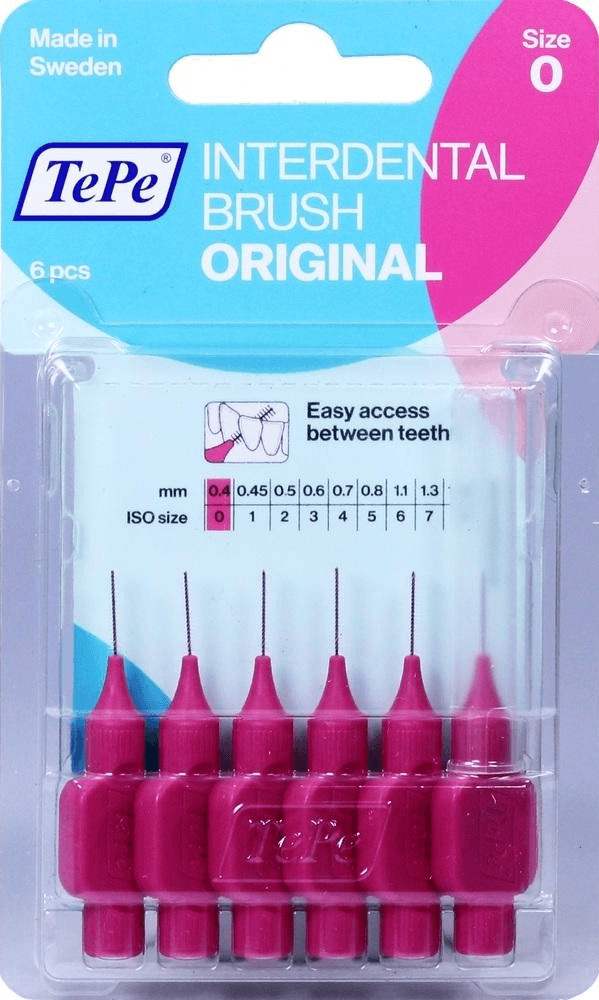 TePe Brossette interdentaire 0,4 mm rose bonbon (6 pcs)