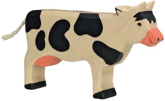 Holztiger Vache noire debout