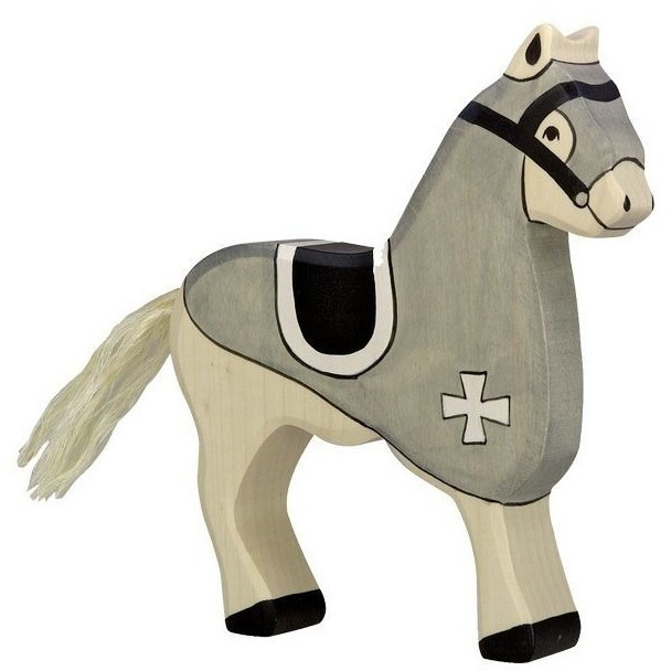 Holztiger Cheval de course noir (80250)