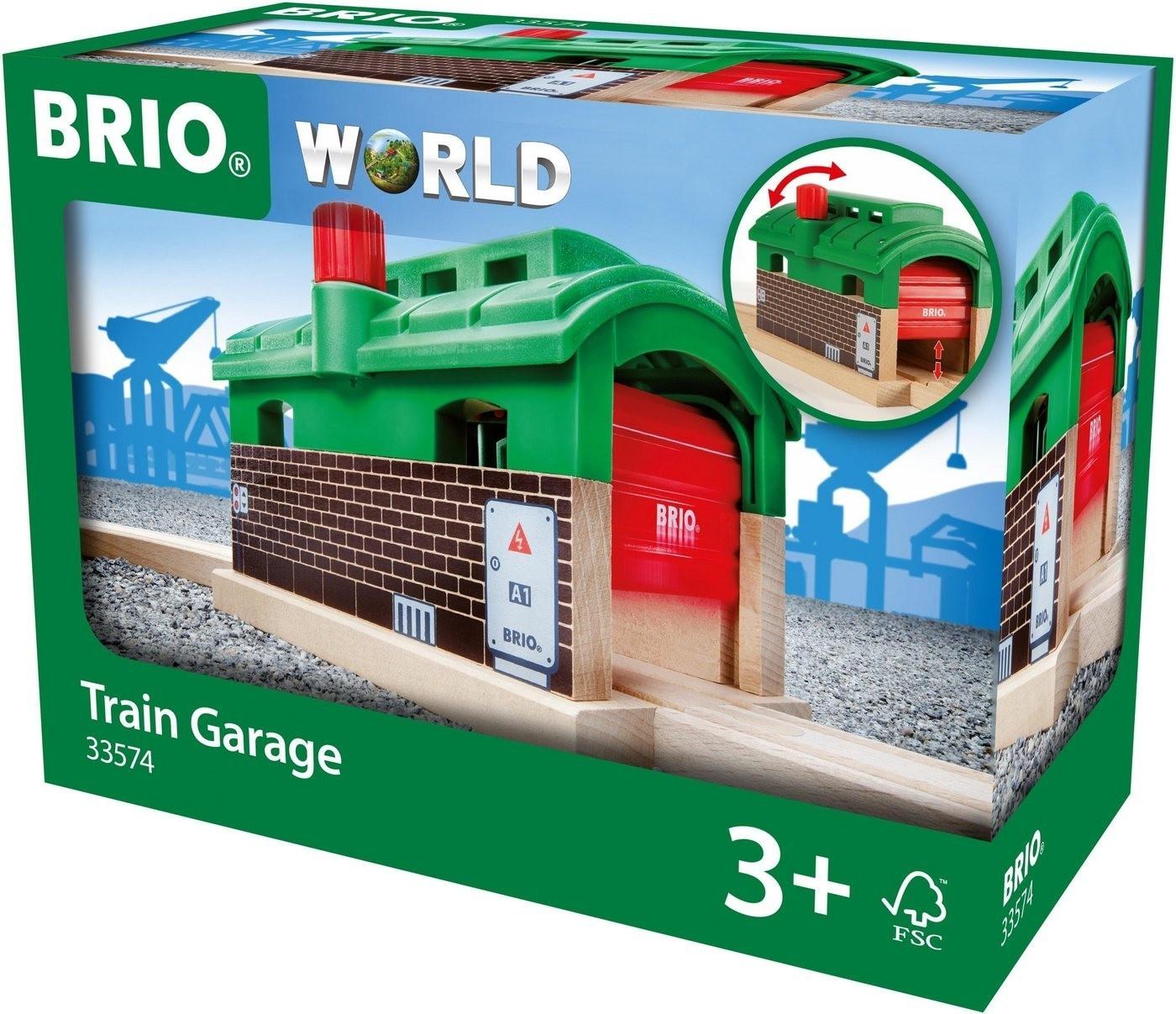 Brio Garage avec portail roulant (33574)
