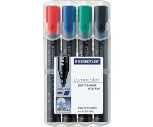Staedtler 350 Lumocolor Permanent Marker Box 4-Pack