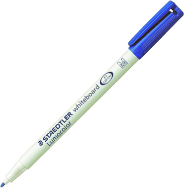Staedtler Marqueur Lumocolor bleu 301 pour tableau blanc