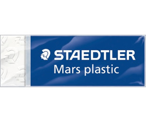STAEDTLER confezione da 4 gomme per cancellare Mars Plastic, colore bianco,  senza ftalati né lattice, ottime prestazioni e lunga durata, 52650BK4DA :  : Cancelleria e prodotti per ufficio