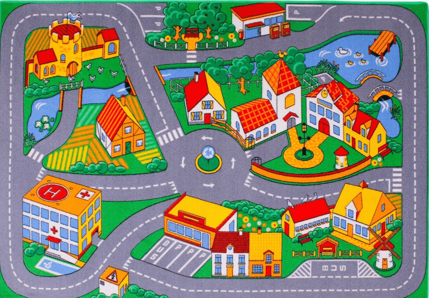 Associated Weavers Tapis-circuit la ville 95 x 133 cm