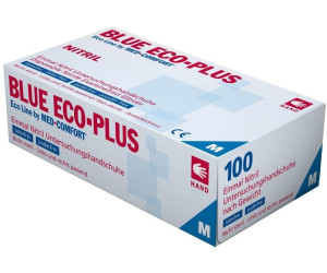 Nitrileinweghandschuhe Gr L Blue Eco Plus puderfrei blau 100 Paar 