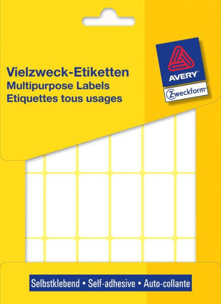 Avery Étiquettes multi-usages, 38x18mm, blanches