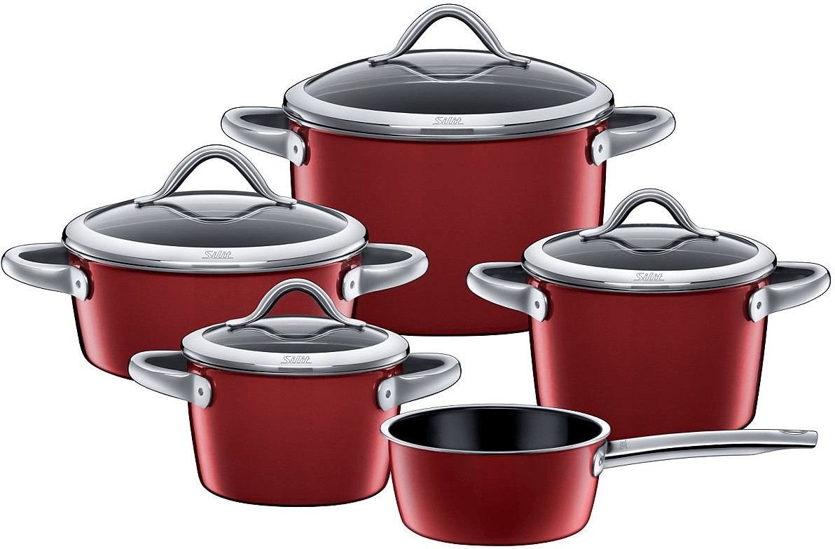 Silit Set de casseroles Vitaliano rouge 5 pièces (0021.1868.11)