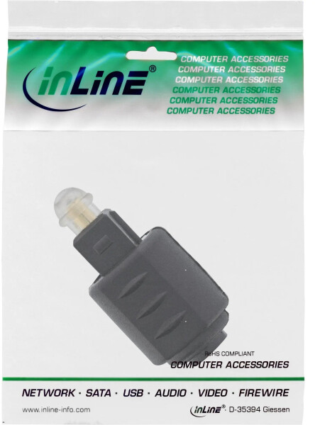 InLine 89907 OPTO Audio Kupplung, 3,5mm Buchse / Toslink Stecker, Bild 4