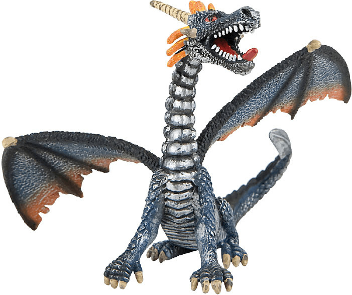 Bullyland Dragon bleu assis