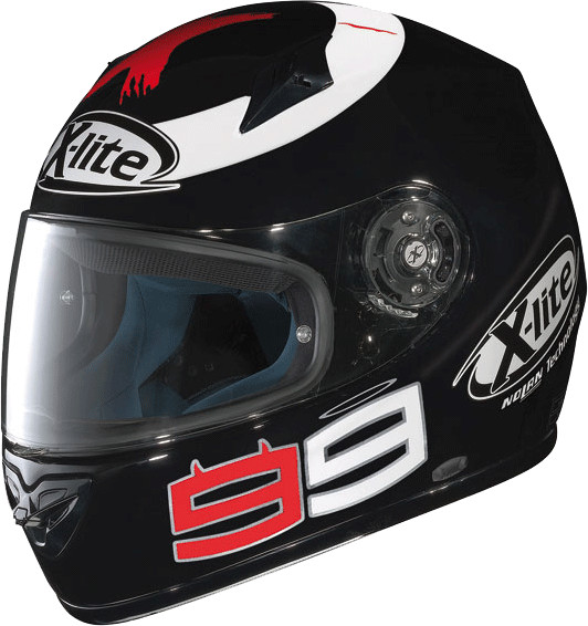 Nolan X-602 Replica N-Com Lorenzo 49 noir/métallique