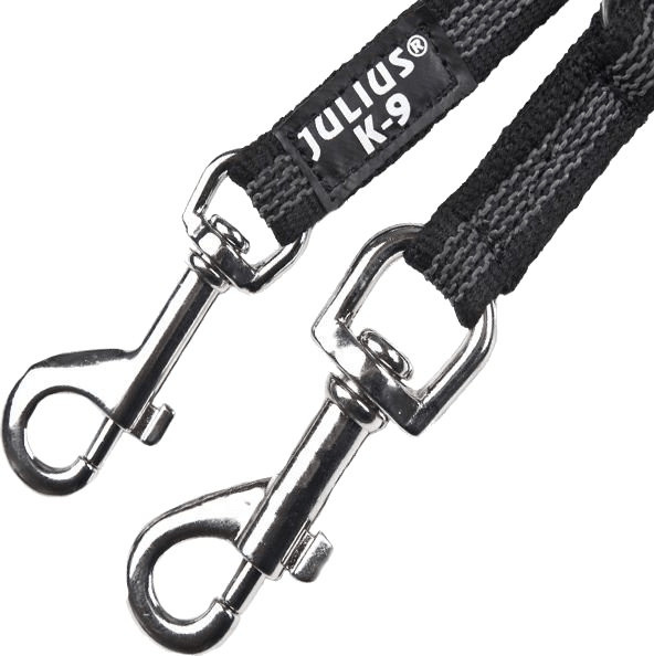 Julius K-9 IDC Color & Gray dog lead without handle 1m 20mm black