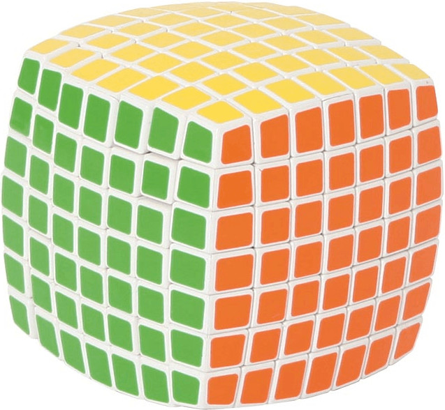 Cube magique 7 x 7 blanc