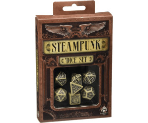Carved Steampunk Dice Set