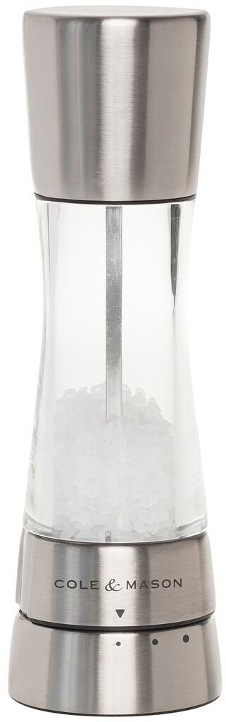 Cole & Mason Moulin à sel Derwent 19 cm argent