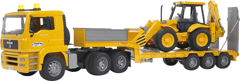 Bruder MAN TGA avec chargeur JCB Tractopelle