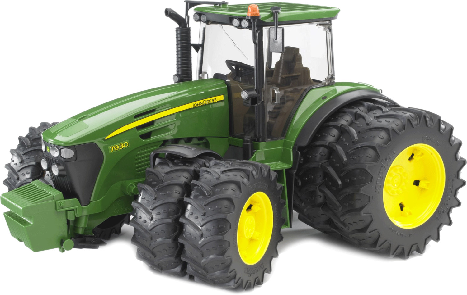 Bruder John Deere Tracteur avec roues jumelées (03052)