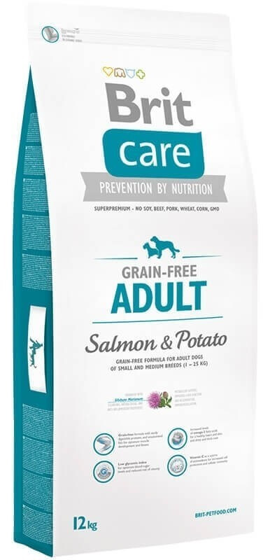 Brit Adult Grain-Free Medium Breed Salmon & Potato 12kg