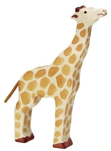 Holztiger Girafe avec tête haute