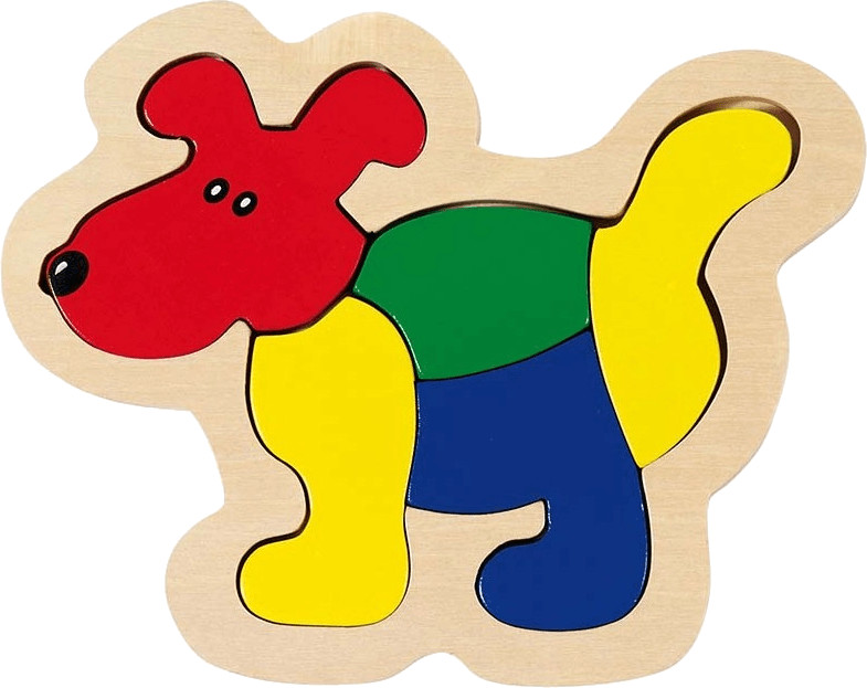 Goki Puzzle à encastrer chien