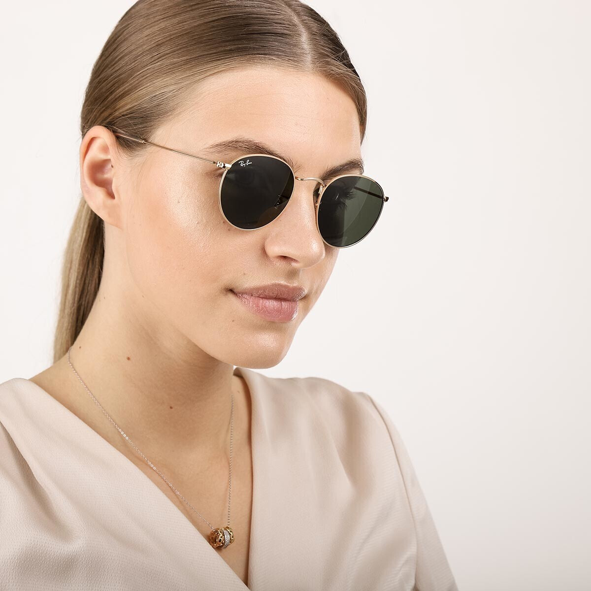 Buy Ray Ban Round Metal RB3447 001 arista green from 88.33 Today Best Deals on idealo