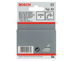 1000er-Pack Bosch Feindrahtklammer Typ 58 13 x 0,75 x 10 mm 