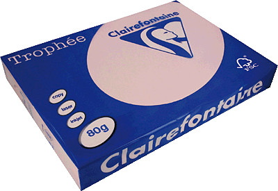 Clairefontaine Trophee Paper, A3, pink, 80g/qm, 500 sheets (1888C)