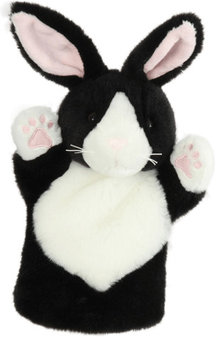 The Puppet Company Car Pets - Lapin noir & blanc